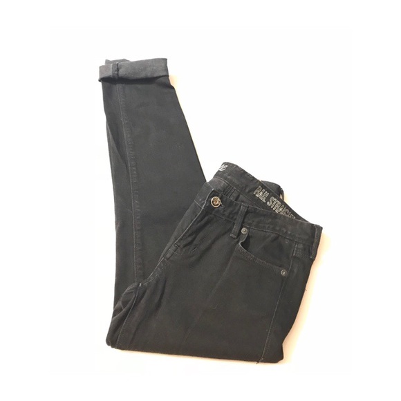 Madewell Denim - Madewell Rail Straight Black  Jeans